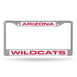 Arizona Wildcats Chrome Laser License Frame