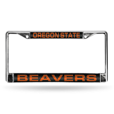 Oregon State Beavers Chrome Laser License Frame