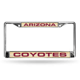 Arizona Coyotes Chrome Laser License Frame