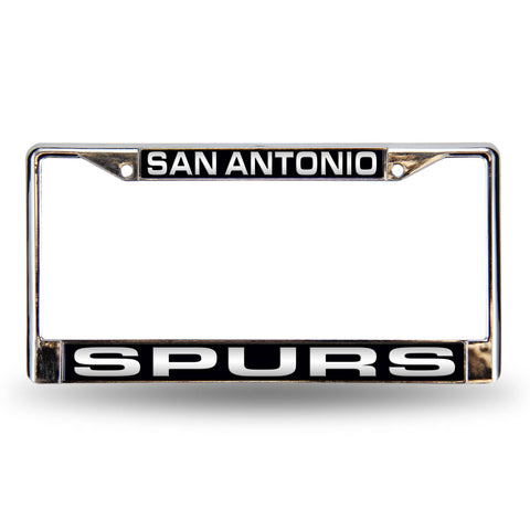 San Antonio Spurs Chrome Laser License Frame