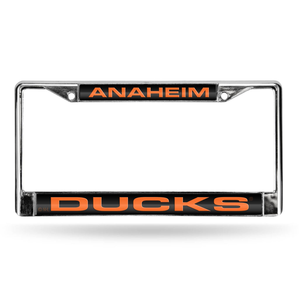Anaheim Mighty Ducks Chrome Laser License Frame