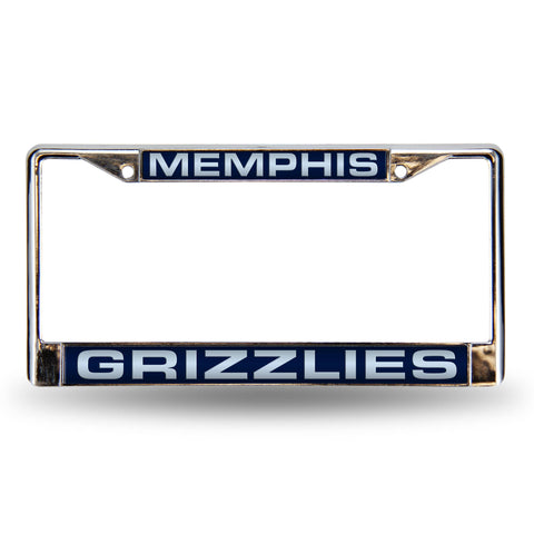 Memphis Grizzlies Chrome Laser License Frame