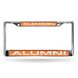 Clemson Tigers Chrome Laser License Frame
