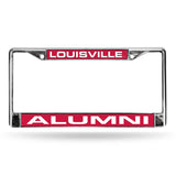 Louisville Cardinals Chrome Laser License Frame