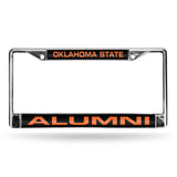 Oklahoma State Cowboys Chrome Laser License Frame