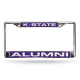 Kansas State Wildcats Chrome Laser License Frame
