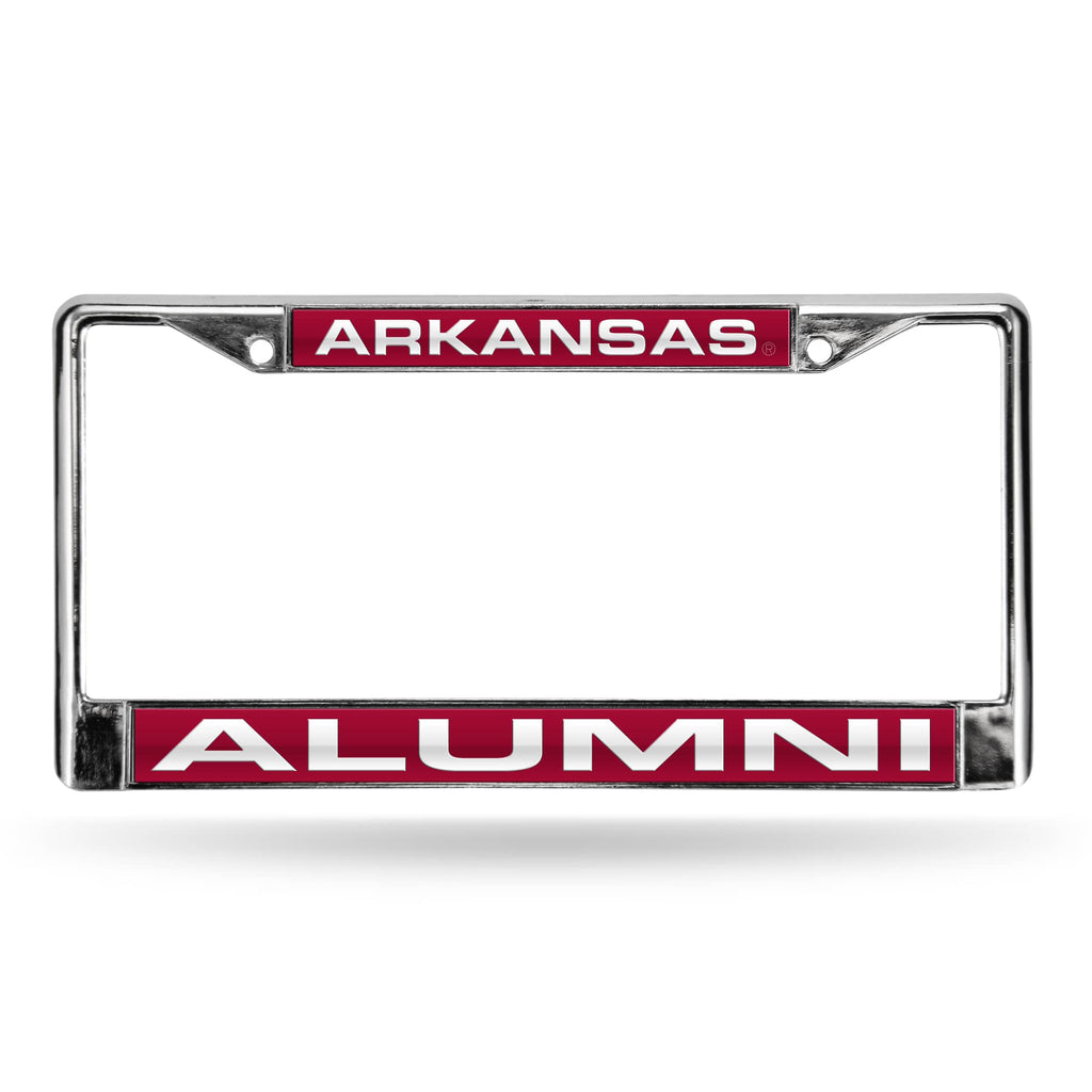 Arkansas Razorbacks Chrome Laser License Frame