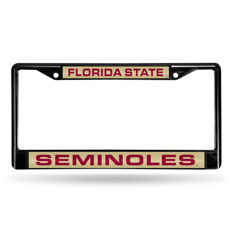 Florida State Seminoles Laser License Frame - Black