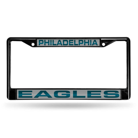 Philadelphia Eagles Laser License Frame - Black