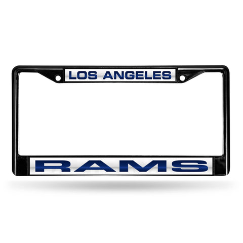 Los Angeles Rams Laser License Frame - Black