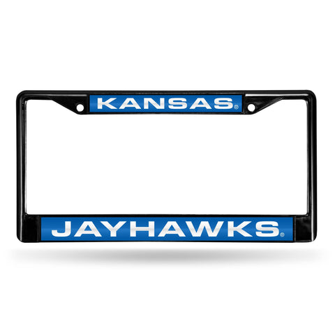 Kansas Jayhawks Laser License Frame