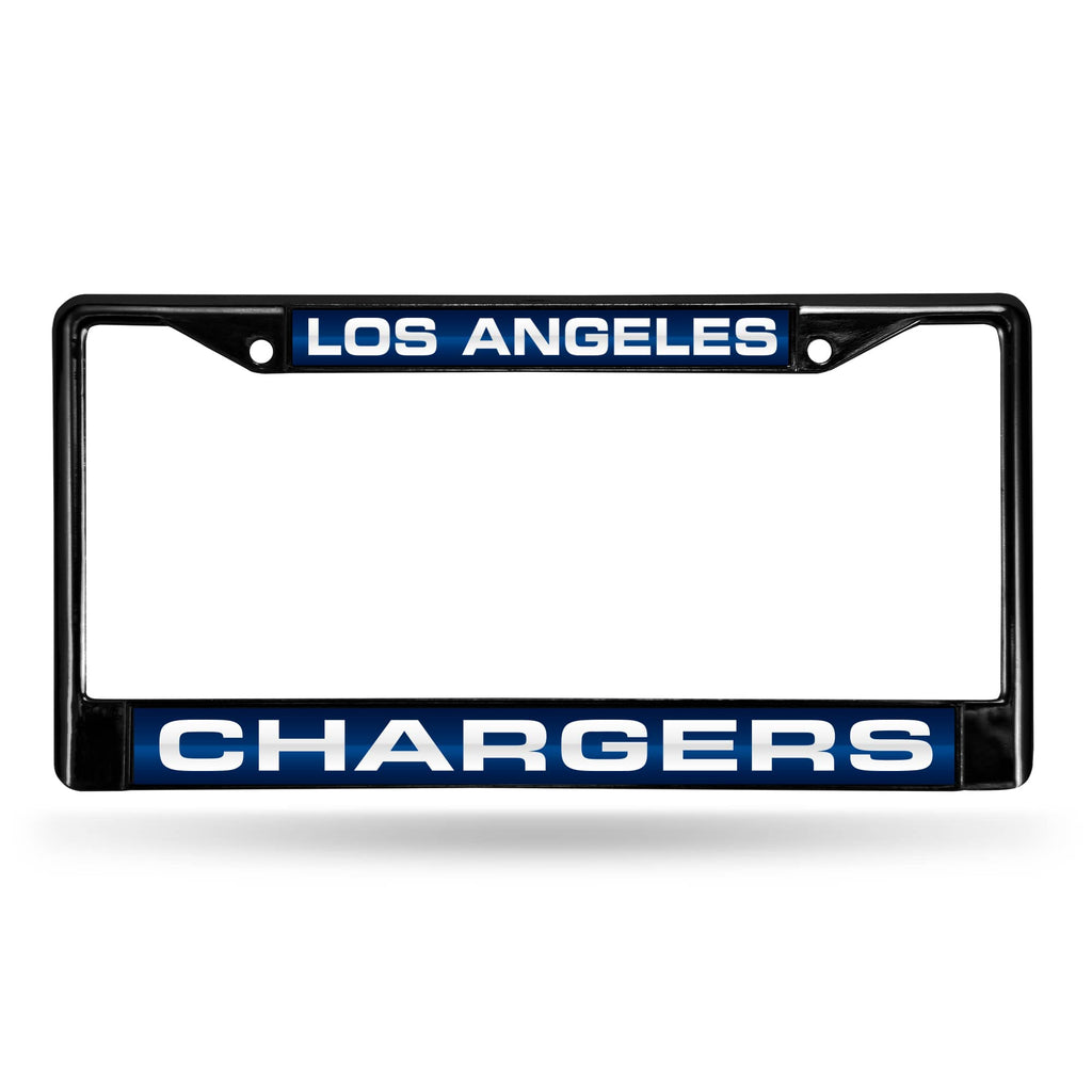 Los Angeles Chargers Laser License Frame - Black