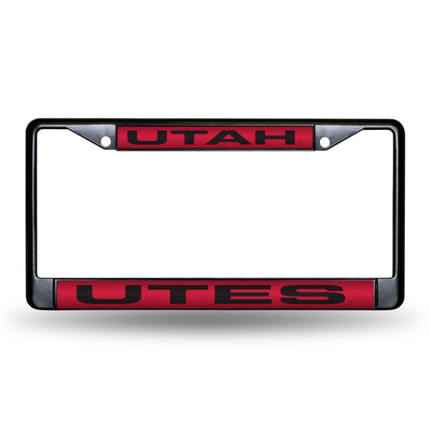 Utah Utes Laser License Frame - Black