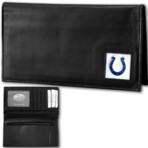 Indianapolis Colts Deluxe Leather Checkbook Cover