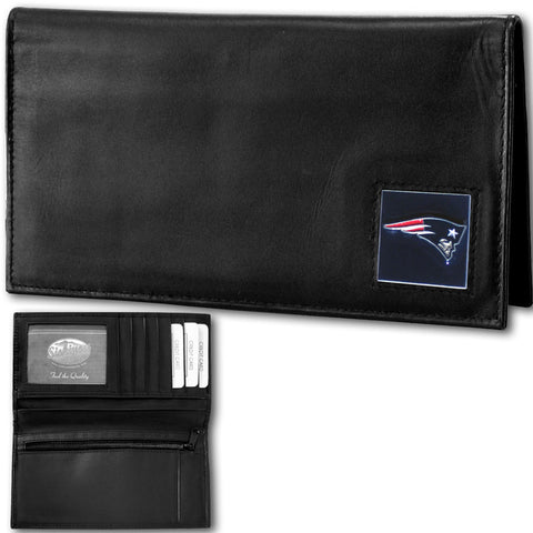 New England Patriots Deluxe Leather Checkbook Cover