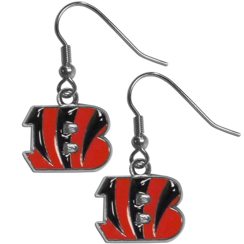 Cincinnati Bengals Chrome Earrings - Dangle Style