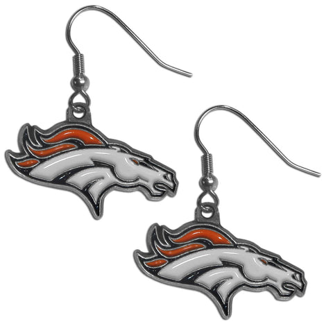 Denver Broncos Earrings - Dangle Style