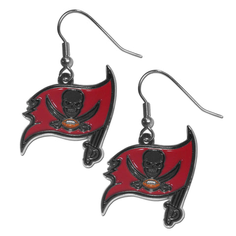 Tampa Bay Buccaneers Chrome Earrings - Dangle Style