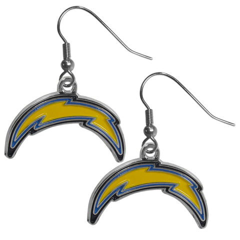 Los Angeles Chargers Chrome Earrings - Dangle Style