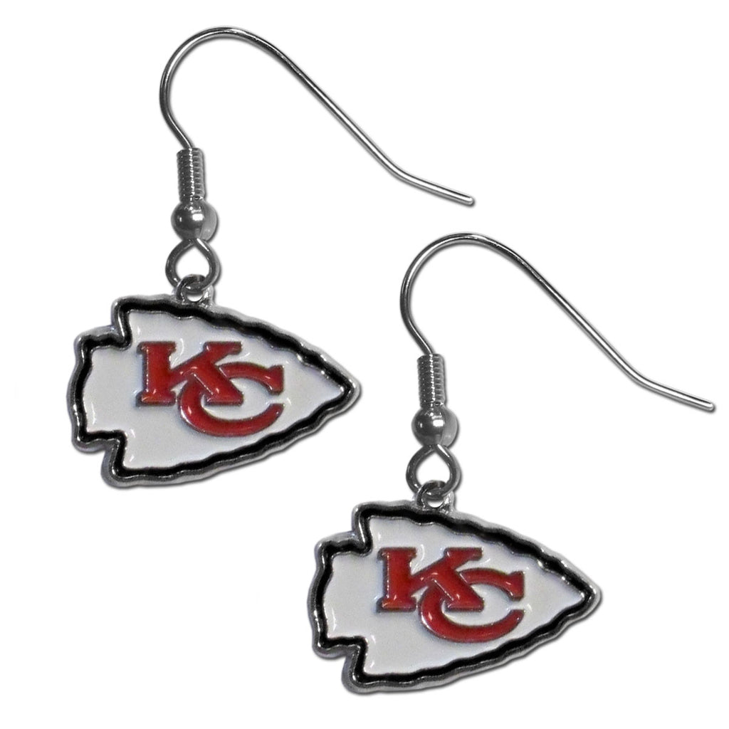 Kansas City Chiefs   Chrome Dangle Earrings 