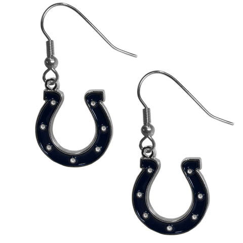 Indianapolis Colts Chrome Earrings - Dangle Style