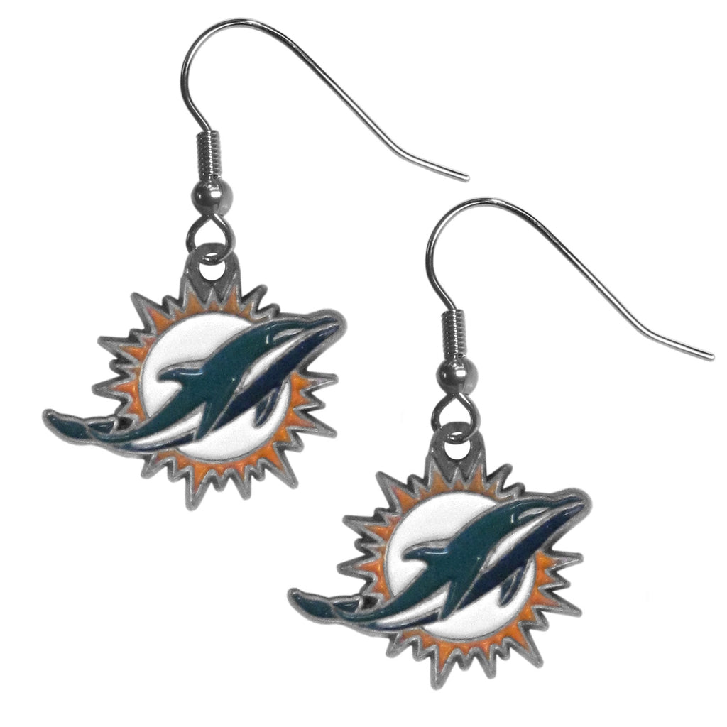 Miami Dolphins   Dangle Earrings 