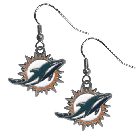 Miami Dolphins Earrings - Dangle Style