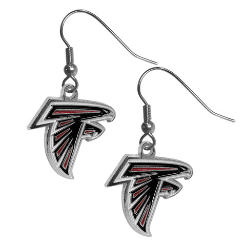 Atlanta Falcons Chrome Earrings - Dangle Style