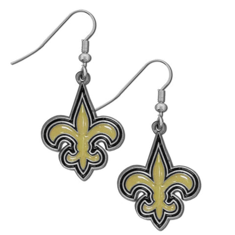 New Orleans Saints Earrings - Dangle Style
