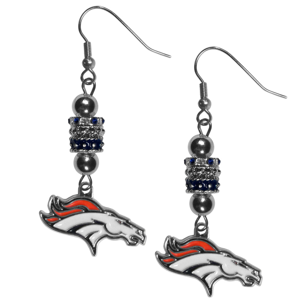 Denver Broncos Euro Bead Earrings