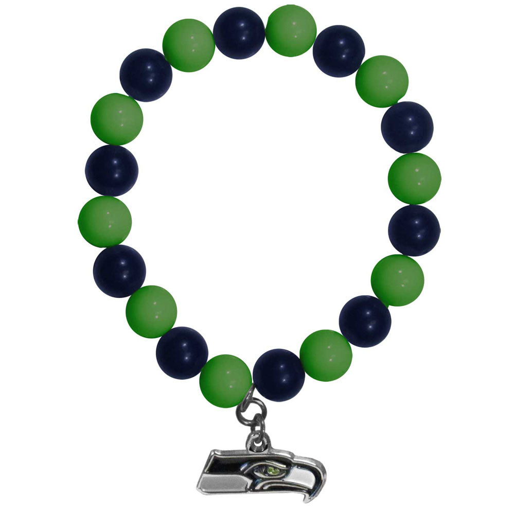 Seattle Seahawks Fan Bead Bracelet