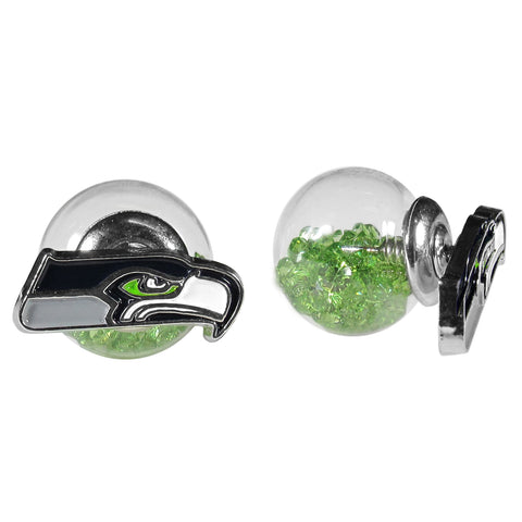 Seattle Seahawks Front/Back Earrings