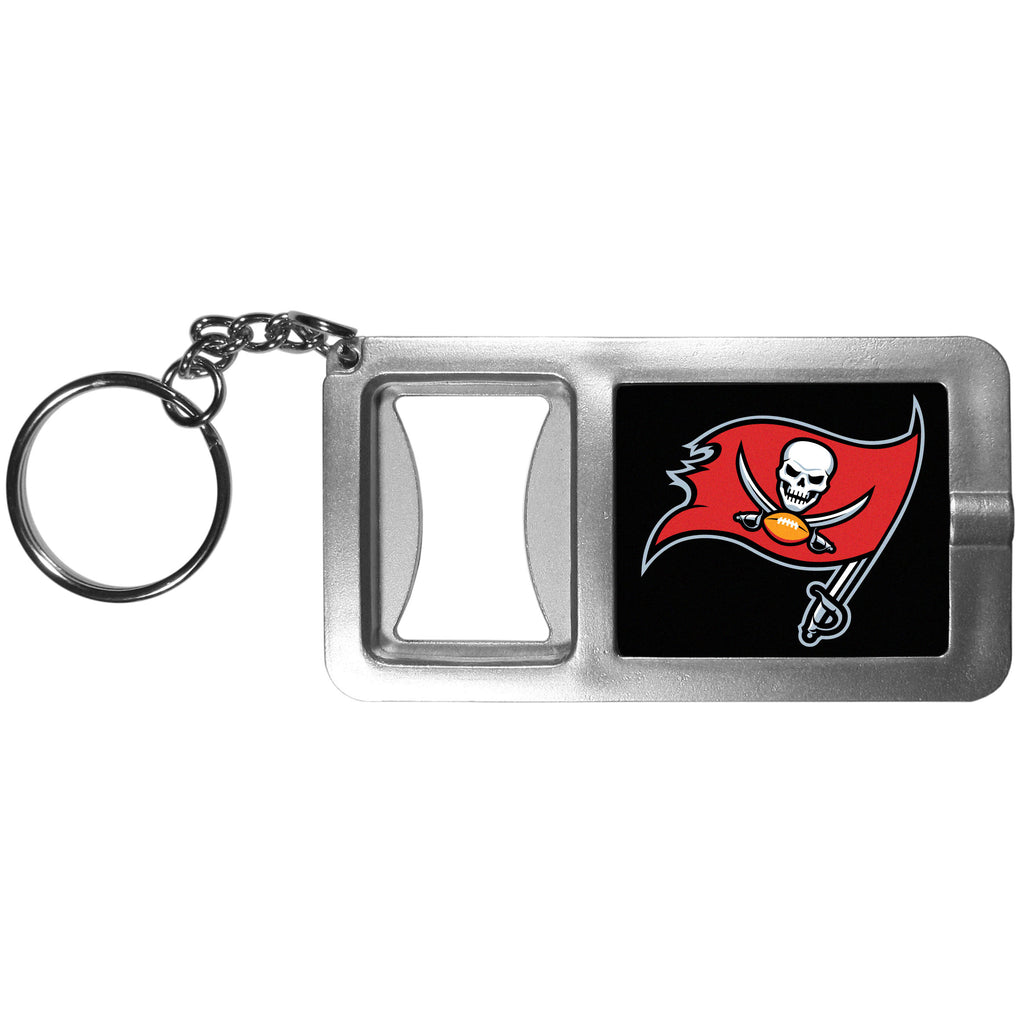 Tampa Bay Buccaneers Flashlight Key Chain with Bottle Opener