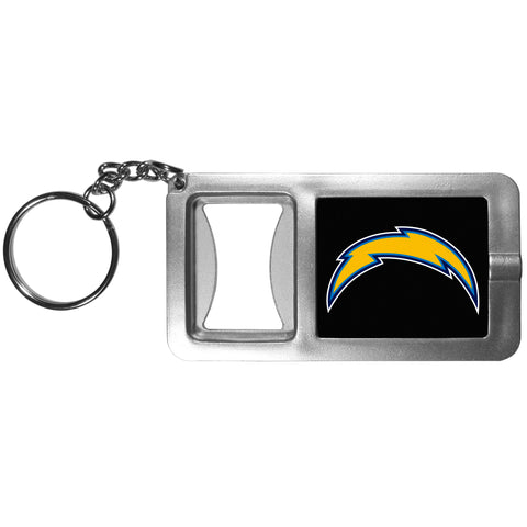 Los Angeles Chargers Flashlight Key Chain with Bottle Opener