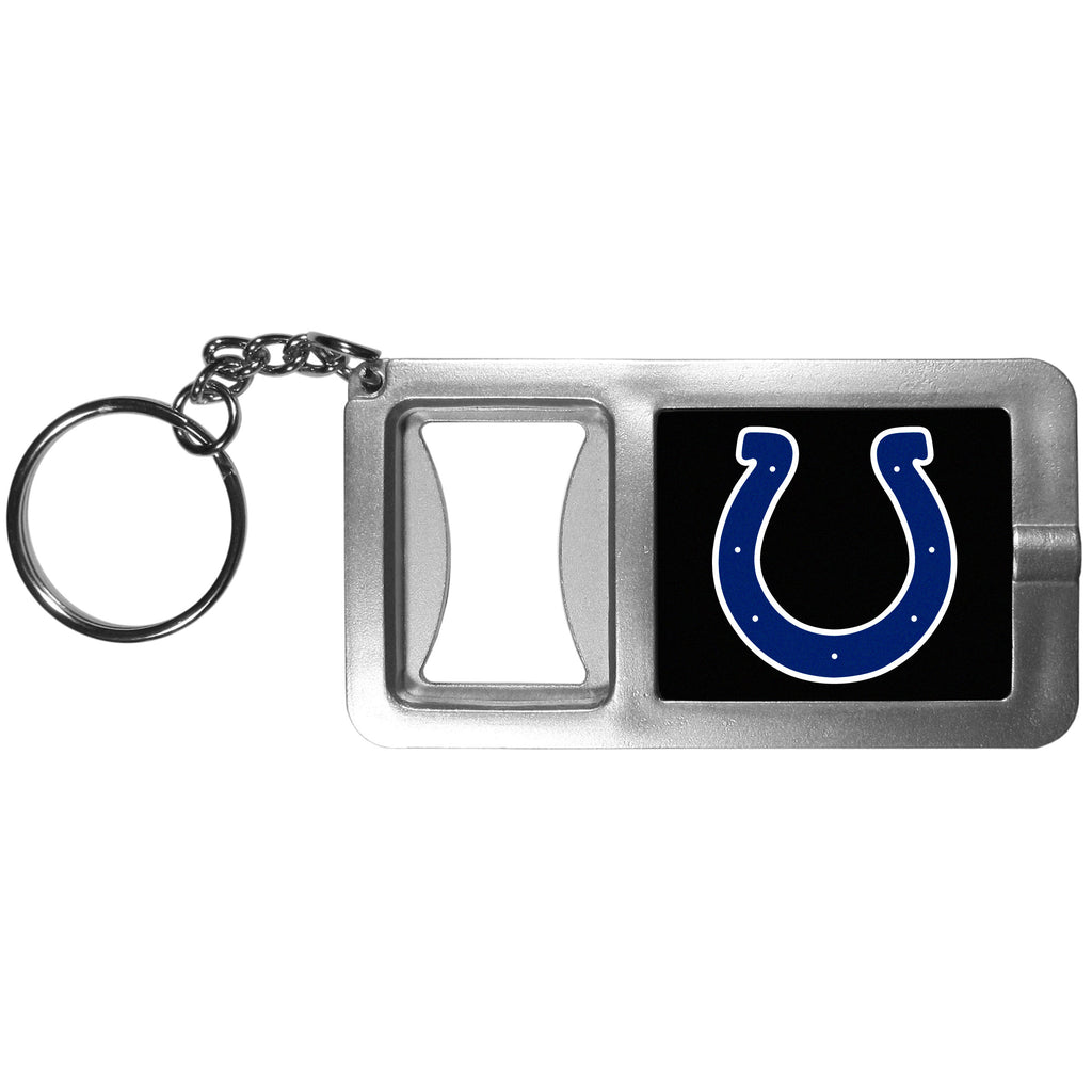 Indianapolis Colts Flashlight Key Chain with Bottle Opener