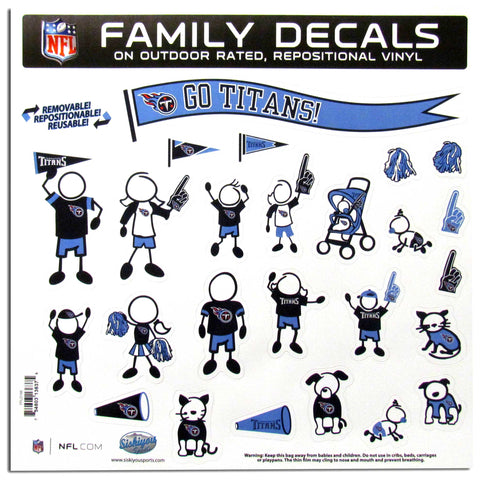 Tennessee Titans Family Decal  Set Large