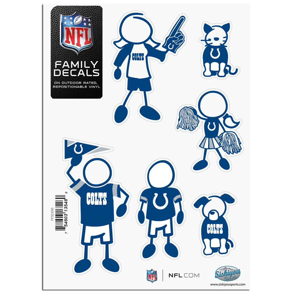 Indianapolis Colts Family Decal Set