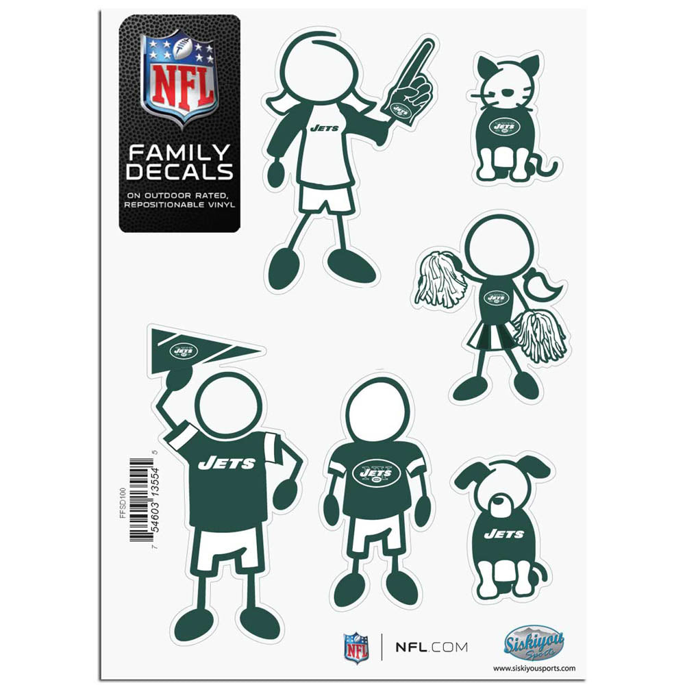 New York Jets Family Decal Set Small