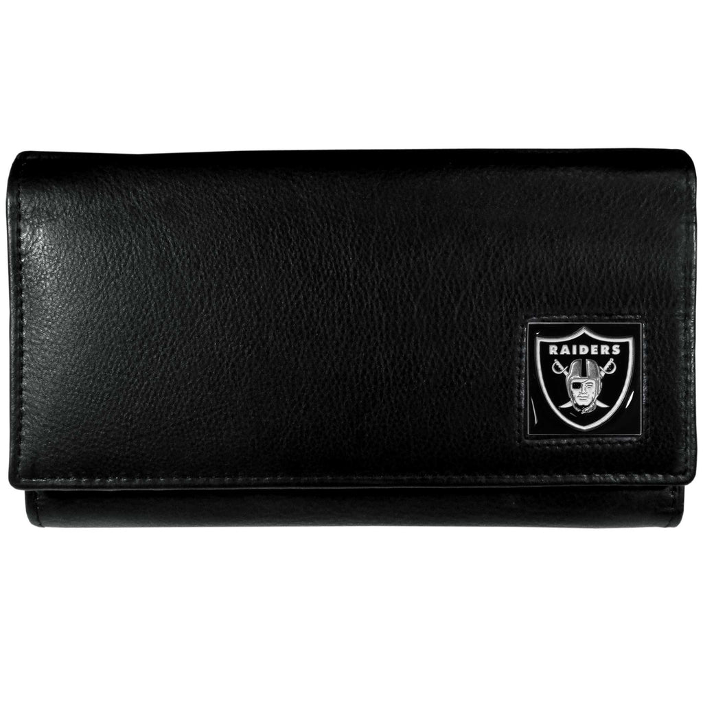 Oakland Raiders Leather Women's Wallet-10