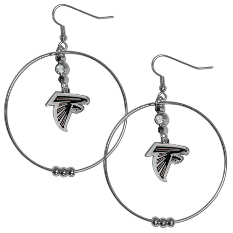 Atlanta Falcons 2 Inch Hoop Earrings