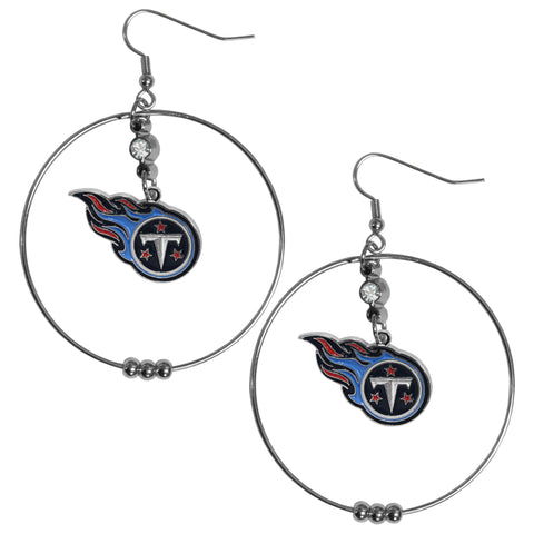 Tennessee Titans 2 Inch Hoop Earrings