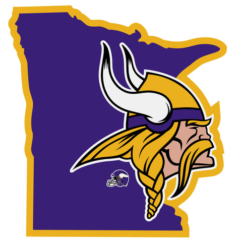 Minnesota Vikings Home State Decal - Repositionable
