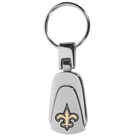 New Orleans Saints Steel Teardrop Key Chain