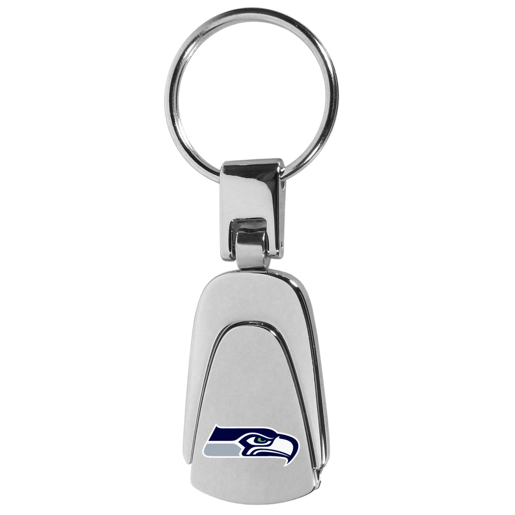 Seattle Seahawks Steel Teardrop Key Chain