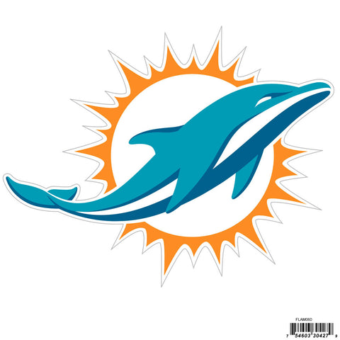 Miami Dolphins 8 inch Logo Magnets