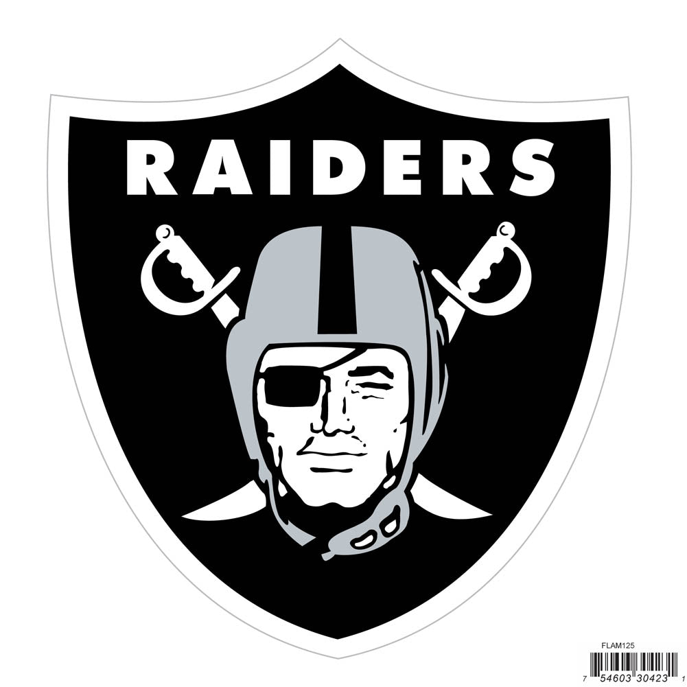 Oakland Raiders 8 inch Logo Magnets