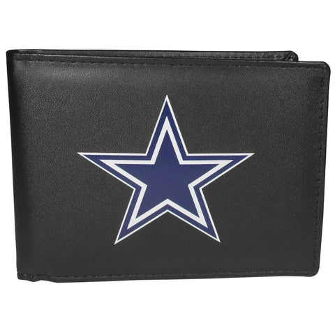 Dallas Cowboys Leather Bifold Wallet - Std, Large Logo