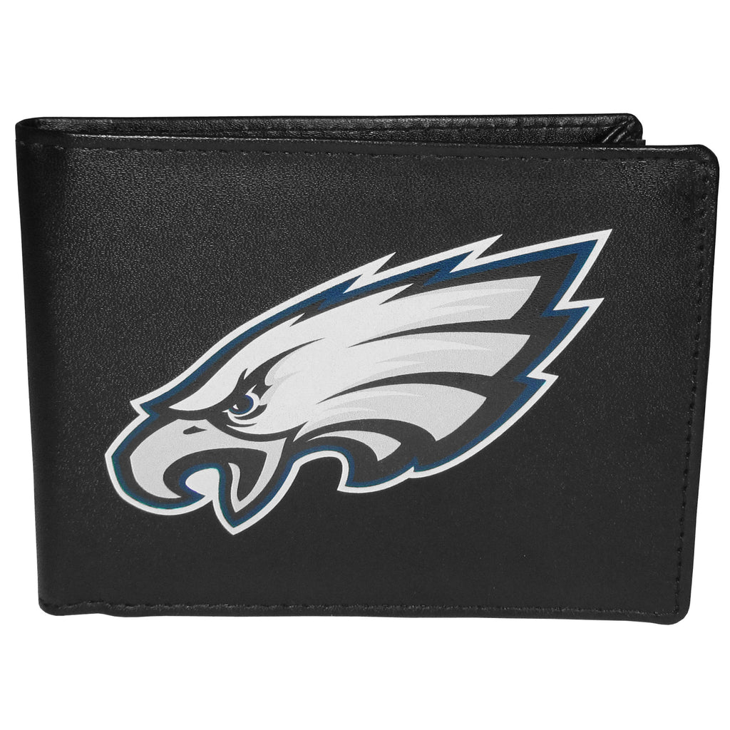 Philadelphia Eagles Leather Bifold Wallet - Std, Large Logo
