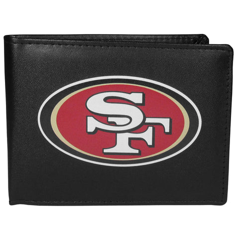 San Francisco 49ers Leather Bifold Wallet - Std, Large Logo