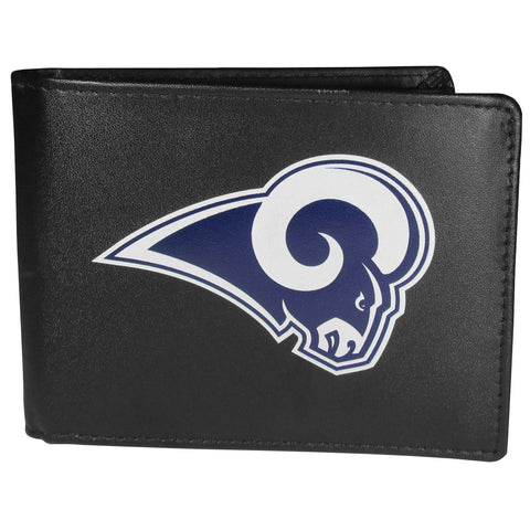 Los Angeles Rams Leather Bifold Wallet - Std, Large Logo